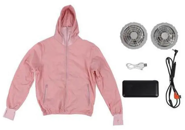 Main image of Women's Cooling Fan Jacket, Air Conditioned Jacket with 2 Fans, USB Powered 20000mAh Battery, Sunproof Lightweight Breathable Cooling Vest for Outdoor Work and Summer