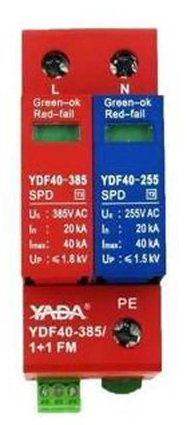 Main image of AC SPD Surge Protector 385V 20~40kA, 1P+N / 3P+N Modular DIN Rail Arrester for Reliable Overvoltage Protection