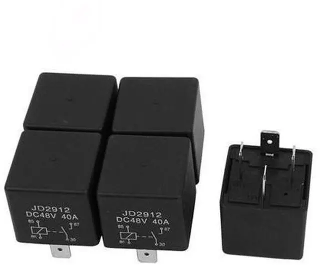 Main image of 10pcs JD2912 DC 48V 40A 4 Pins SPST Vehicle Car Security Power Relay 5pcs