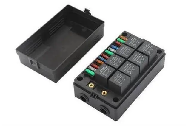 Main image of Car Relay Socket Box 12/15 Way Blade Fuse Holder for Automotive Central Electrical Box Multi-Channel Universal Engine (Color : 12 Way Realy Set)
