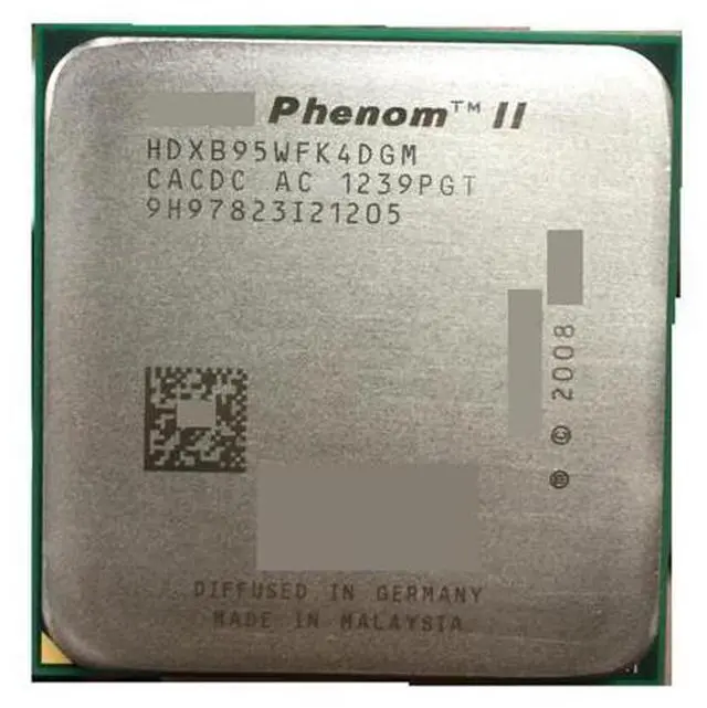 Main image of CPU ph II X4 B95 - HDXB95WFK4DGM A B95 PC CPU Quad-Core AM3 938 CPU 2 Working Properly Desktop Processor