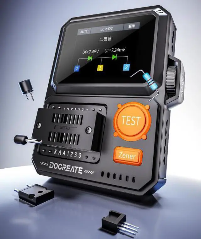 Alt view image 2 of 6 - LCR-D2 Transistor Intelligent Recognition Manual-Automatic Dual-Mode Test Instrument Components