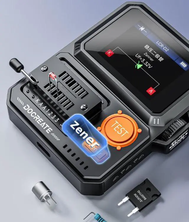 Alt view image 4 of 6 - LCR-D2 Transistor Intelligent Recognition Manual-Automatic Dual-Mode Test Instrument Components
