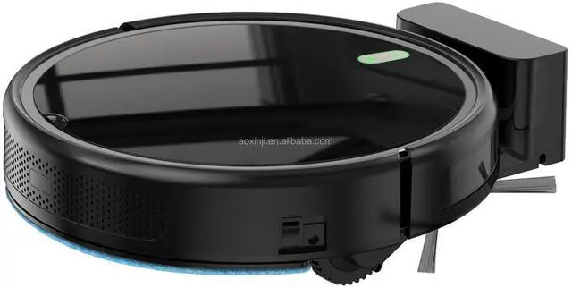Main image of Intelligent floor cleaning robot - fully automatic for home use, with suction and mopping functions, automatic charging system, and voice control app. black