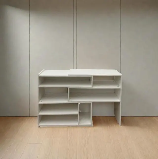 Alt view image 2 of 5 - Large-capacity multi-compartment storage cabinet - wall-mounted tall cabinet in the living room - bedroom clothing storage rack - multi-layer classified storage gadget