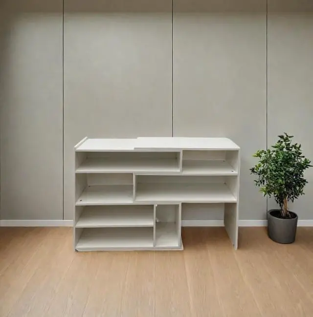 Alt view image 3 of 5 - Large-capacity multi-compartment storage cabinet - wall-mounted tall cabinet in the living room - bedroom clothing storage rack - multi-layer classified storage gadget