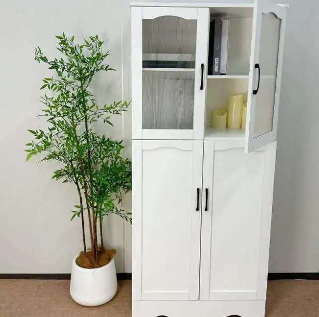 Alt view image 4 of 6 - Modern minimalist side cabinet for home living room wall storage unit multi-functional kitchen cupboard tea water cabinet