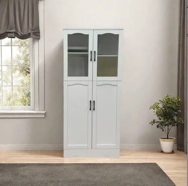 Alt view image 6 of 6 - Modern minimalist side cabinet for home living room wall storage unit multi-functional kitchen cupboard tea water cabinet