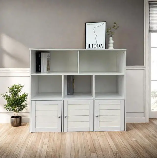 Alt view image 4 of 4 - Simple and modern bookcase, multi-level bookcase, home study storage cabinet, multi-level combined storage cabinet
