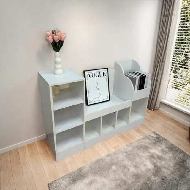Alt view image 4 of 4 - Multi-level bookshelf bookcase, open bookcase, modern and simple bookcase, suitable for living room and study room, versatile use.