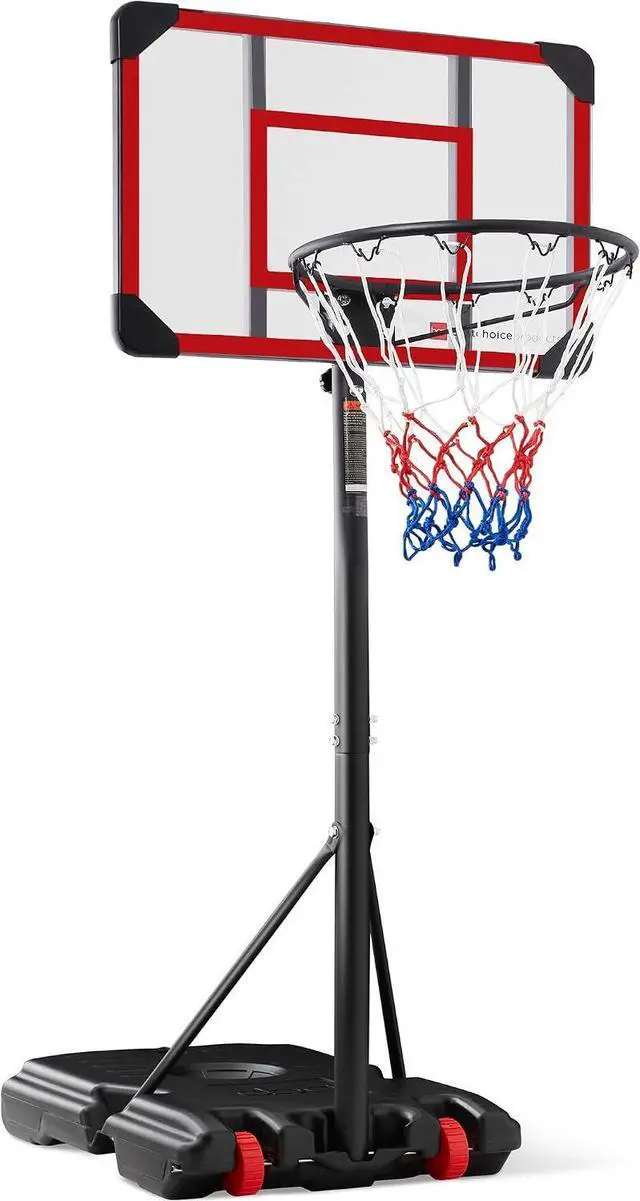Main image of Best Choice Products - Sistema de canasta de baloncesto ajustable en altura para niños, juego portátil con ruedas, base rellenable