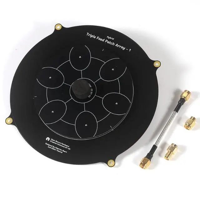 Alt view image 2 of 7 - Array antenna - High-gain long-range FPV5.8G video transmission antenna - 150-200mm remote measurement and mapping tower antenna black