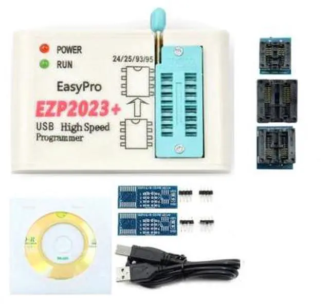 Main image of EZP2023+ High-speed SPI FLASH Programmer 24/25/93 BIOS 25T80 Burn-in Copy Off-line Replication EZP2023 + 5 Adapters
