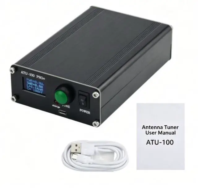 Main image of ATU-100 Pro + 1.8 - 55 MHz Automatic Antenna Tuner 0.96-inch with housing finished charging version