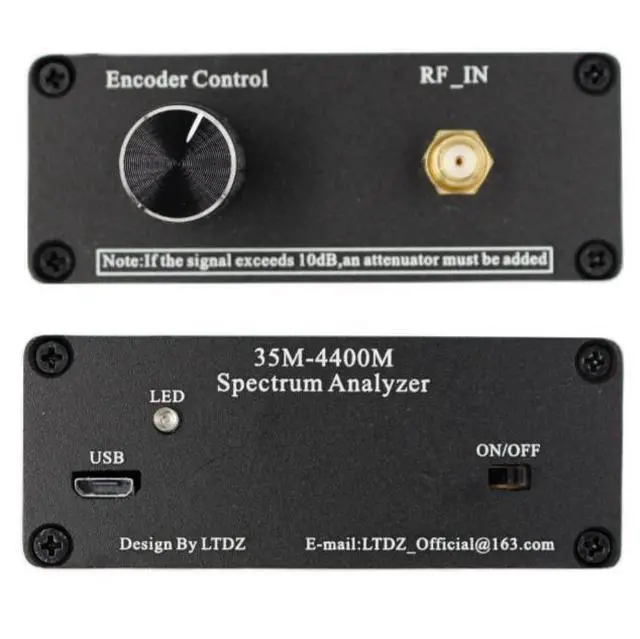 Alt view image 3 of 6 - 4.3-inch TFT color LCD screen, handheld portable spectrum analyzer, 35M - 4400MHz, spectrum analyzer