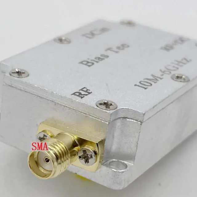 Alt view image 2 of 2 - Microwave capacitor, RF feed box, biaser, coaxial feed, RF isolation, 10M-6GHz, low insertion loss