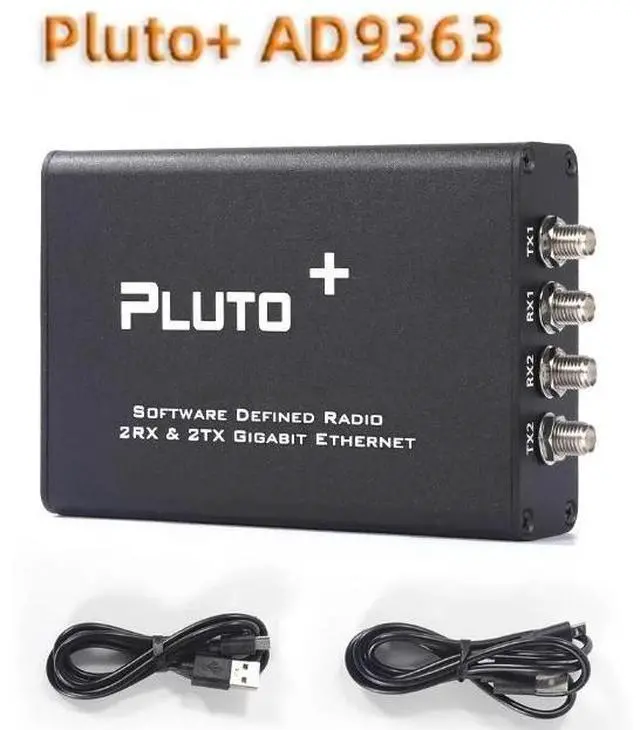 Main image of Software computer receiving platform: Pluto + AD9363 + Zynq7010, with a frequency range of 70 MHz to 6 GHz, featuring 2 receivers and 2 transmitters.