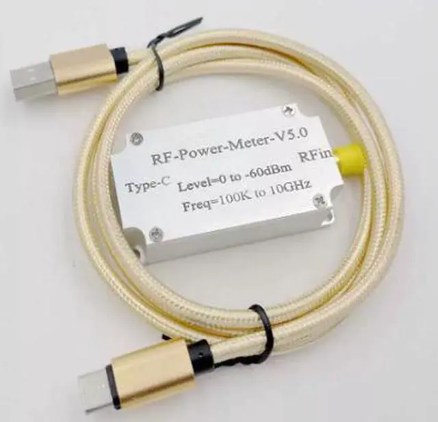 Alt view image 2 of 6 - RF power meter V5 100K - 10GHz USB communication data export power detector amplitude measurement