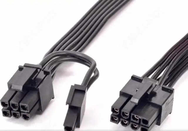Alt view image 2 of 4 - PCIe 8Pin to 8Pin 6+2Pin GPU Cable 60CM 18AWG For Cooler Master V Series Gold Fully Modular V550 V650 V750 V850 V1000 V1300