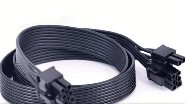 Alt view image 4 of 4 - PCIe 8Pin to 8Pin 6+2Pin GPU Cable 60CM 18AWG For Cooler Master V Series Gold Fully Modular V550 V650 V750 V850 V1000 V1300