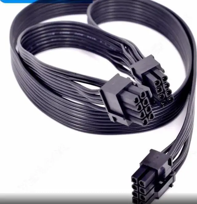 Alt view image 2 of 3 - PCIe 8Pin to 2x8Pin (6+2Pin) GPU Cable 60+20CM 18AWG For Cooler Master V550 V650 V750 V850 V1000 V2 Series Gold Fully Modular