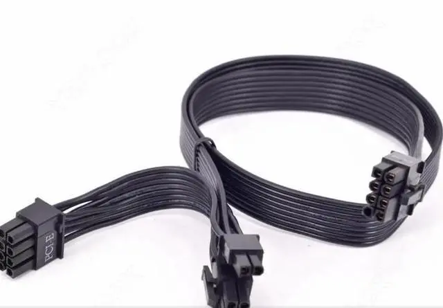 Main image of PCIe 8Pin to 2x8Pin (6+2Pin) GPU Cable 60+20CM 18AWG For Cooler Master V550 V650 V750 V850 V1000 V2 Series Gold Fully Modular