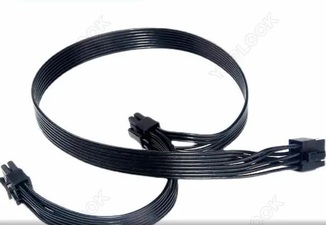 Alt view image 4 of 4 - PCIe 8Pin to 2x8Pin (6+2Pin) GPU Cable 60+20CM 18AWG For CoolerMaster GX/MWE V2 Series GX550 GX650 GX750 GX850 GX1050 GX1250