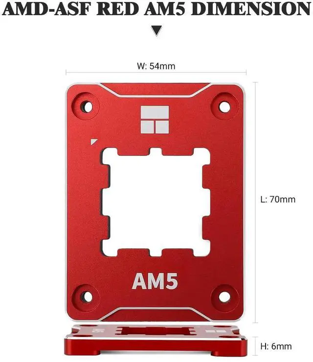 Main image of Thermalrlght AM5 Secure Frame RED AM5 CPU Holder, Corrective Anti-Bending Fixing Frame, AM5 Full-fit Fixed Non-Marking Mounter, AM5 Anti-Bending Contact Frame, AM5 Secure Frame, CPU Cooler Standard