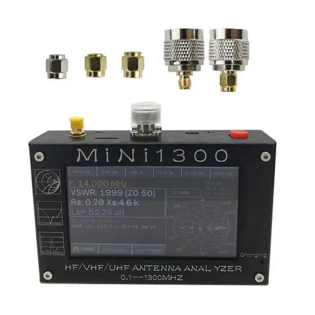 Alt view image 2 of 6 - Mini1300 Vector Network Analyzer, Portable Standing Wave RF Radio Frequency Multimeter, 1.3G Vector Antenna Analyzer