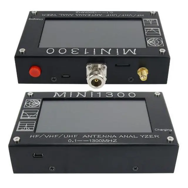 Alt view image 5 of 6 - Mini1300 Vector Network Analyzer, Portable Standing Wave RF Radio Frequency Multimeter, 1.3G Vector Antenna Analyzer