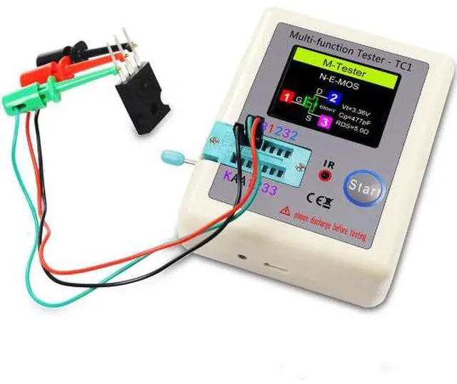Alt view image 4 of 6 - Multifunctional Transistor Tester LCR-TC1 - Full-color screen display. Finished diode and capacitor tester.