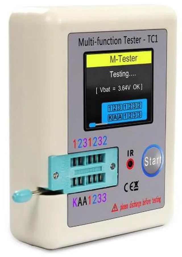 Alt view image 5 of 6 - Multifunctional Transistor Tester LCR-TC1 - Full-color screen display. Finished diode and capacitor tester.