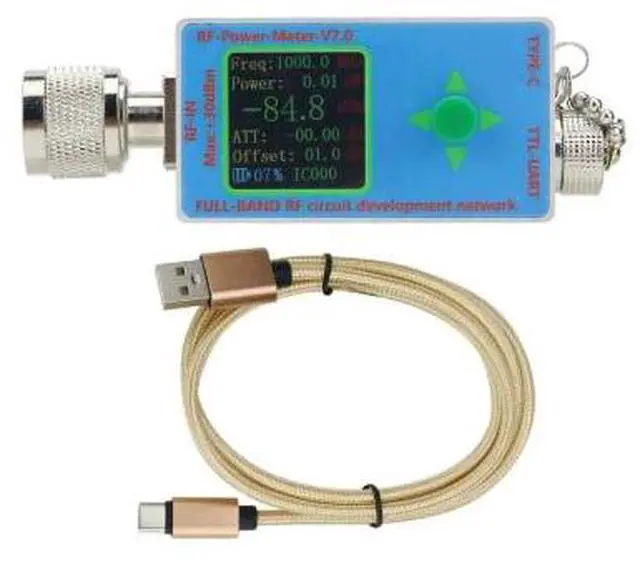 Main image of N-type RF power meter V7 10GHz TYPE-C communication data export power detector serial port communication