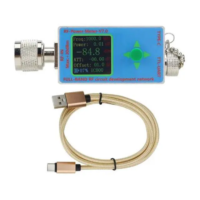 Alt view image 6 of 6 - N-type RF power meter V7 10GHz TYPE-C communication data export power detector serial port communication