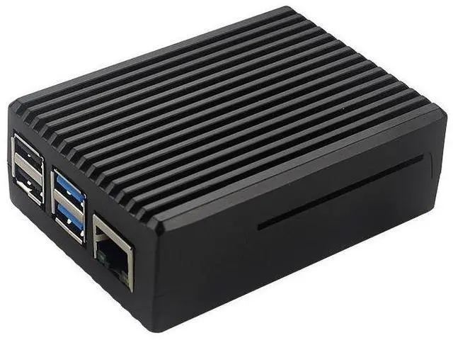 Main image of Aluminum alloy heat dissipation housing, Raspberry Pi 4B dual-fan housing, heat dissipation protection shell, box