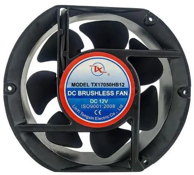 Main image of TX17050 DC Fan 12V/24V Industrial Small Household Appliance Cabinet DC Fan