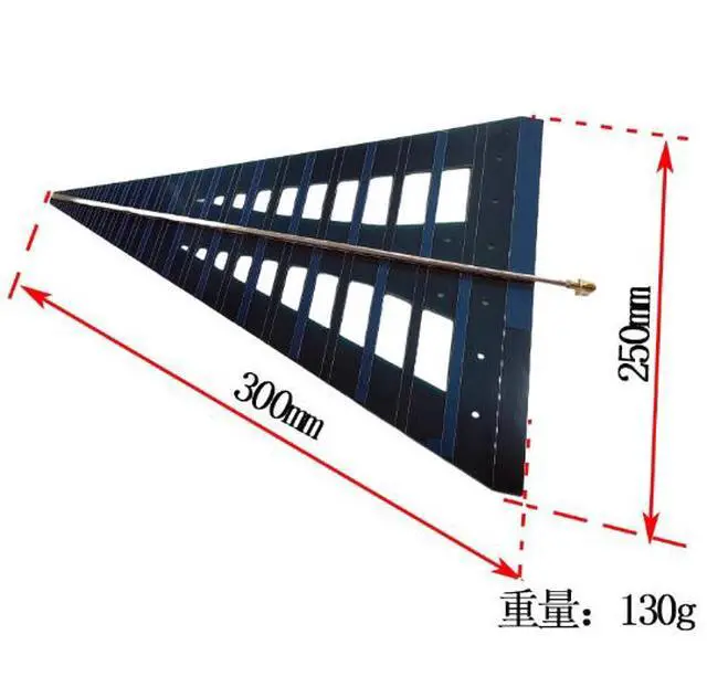 Alt view image 2 of 4 - UWB 500MHz - 7.5GHz log-periodic antenna direction finding antenna broadband antenna high gain RF antenna