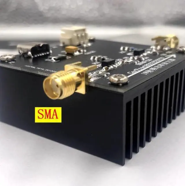 Alt view image 3 of 6 - 3.2 - 3.6GHz 1W microwave power amplifier with 30dB gain. SBB5089 + SZA3044 power amplifier.