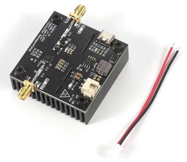 Main image of 3.2 - 3.6GHz 1W microwave power amplifier with 30dB gain. SBB5089 + SZA3044 power amplifier.