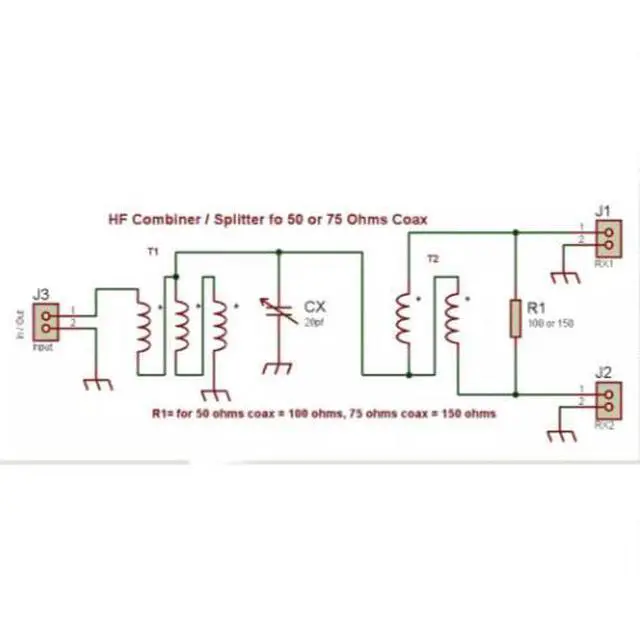 Alt view image 2 of 6 - Passive power divider combiner ANTENNA SPLITTER RX HF 1-150 MHz antenna distributor