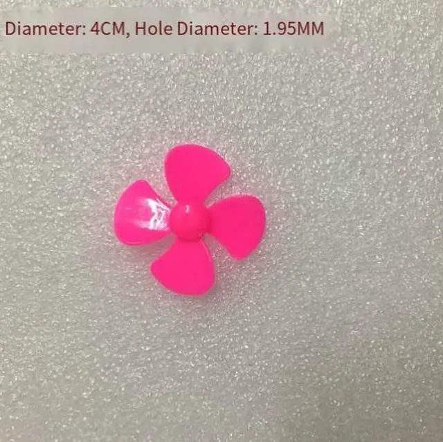 Main image of 40MM multi-color four-blade propeller aircraft, propeller, fan blade, model ship, DIY fixed-wing construction red