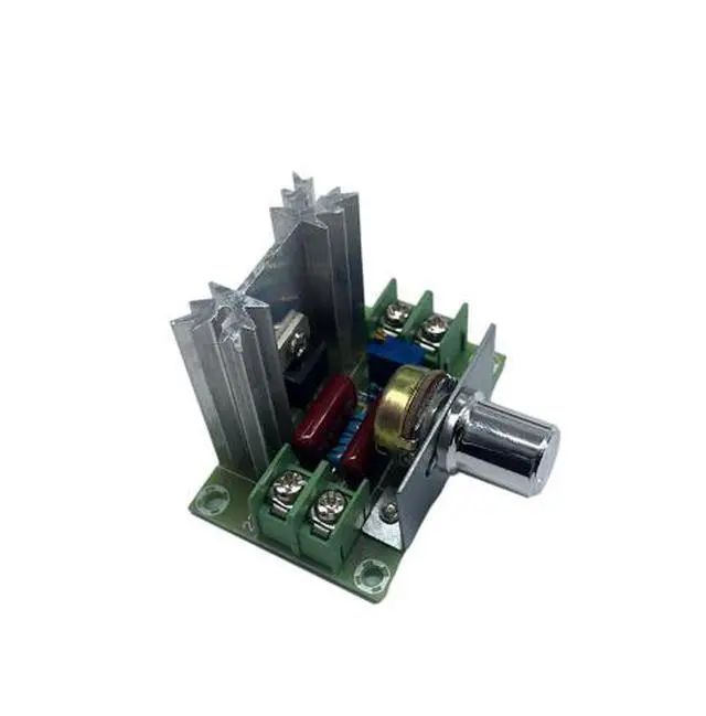 Alt view image 2 of 6 - 2000W Controllable Silicon Rectifier Speed Controller, Motor 220V High-power Electronic Voltage Regulation, Dimming and Temperature Control Module