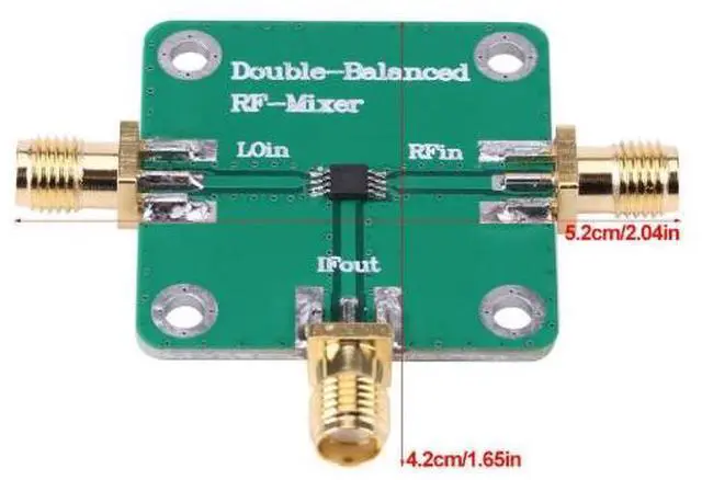 Main image of Radio frequency, microwave, dual-balanced mixer, frequency converter, RFin = 4.5 - 9 GHz, RFout = 0 - 2.5 GHz