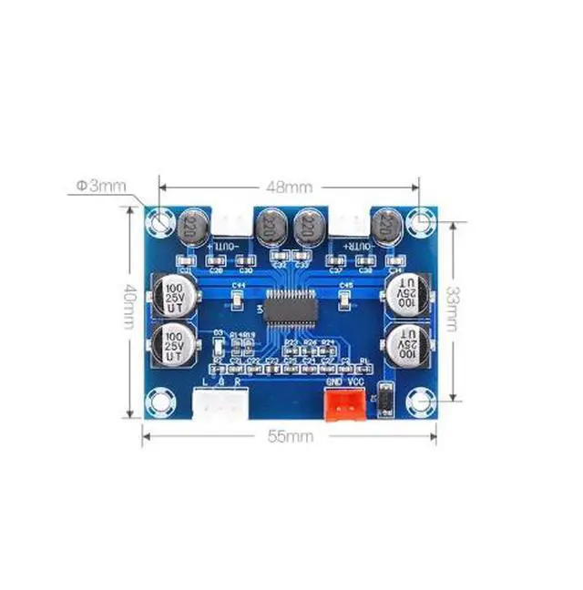 Alt view image 3 of 6 - XH-A234 game console audio amplification board module with fully plug-in design digital power amplifier board 30W + 30W