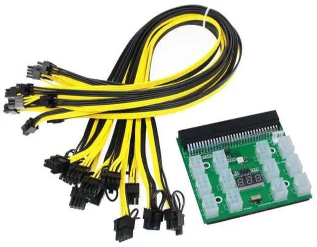 Main image of 12 sets of 6P+2P power cables, server power conversion board, 6-pin adapter card, public graphics card power cable 60cm