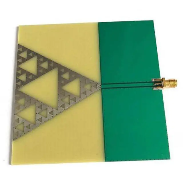 Alt view image 2 of 6 - UWB radio frequency antenna module fractal art antenna 98x98mm SMA interface