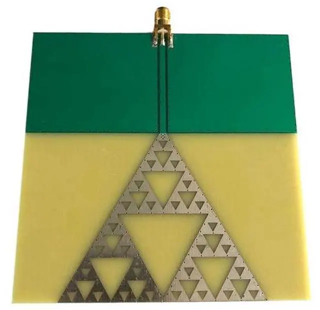 Main image of UWB radio frequency antenna module fractal art antenna 98x98mm SMA interface