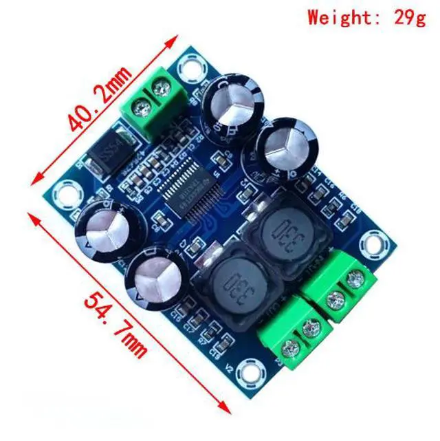 Alt view image 3 of 5 - XH-M311 Digital Audio Amplifier Board - Mini Version TPA3118 Audio Power Amplifier Module Mono 60W