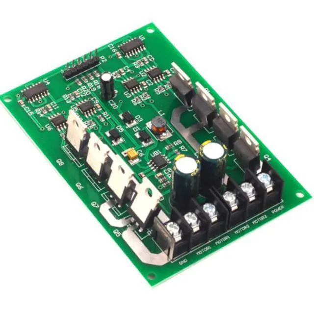 Alt view image 2 of 6 - 10A dual-channel motor drive module, high-power H-bridge brake function, dual-channel DC motor drive board