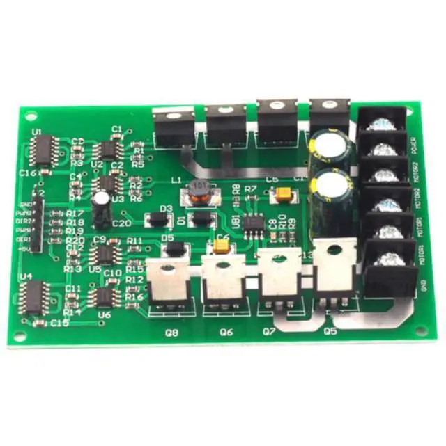 Alt view image 6 of 6 - 10A dual-channel motor drive module, high-power H-bridge brake function, dual-channel DC motor drive board